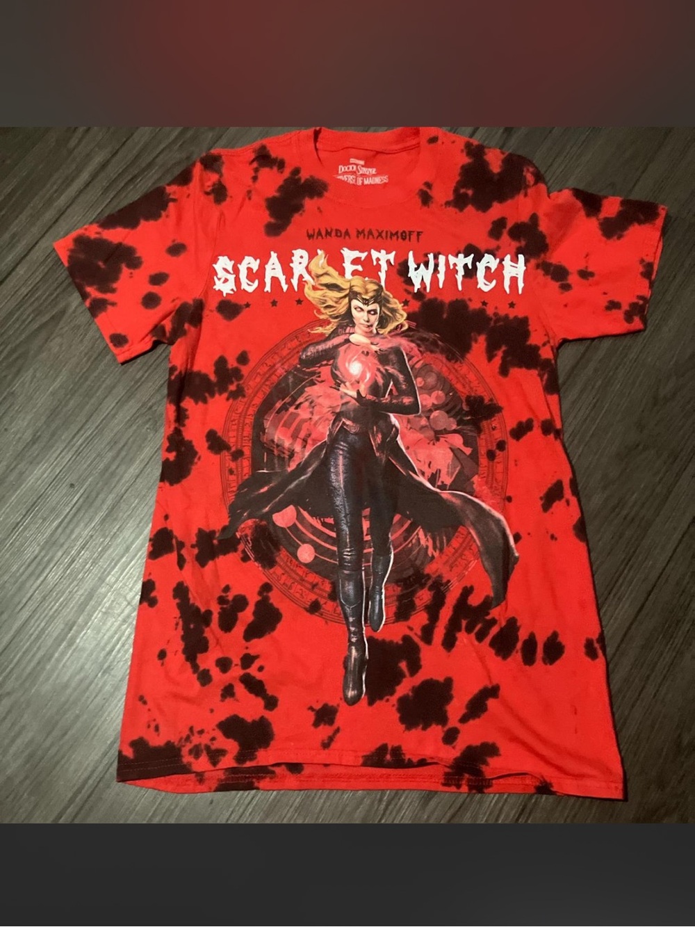 Scarlet Witch Red Tie-Dye T-Shirt